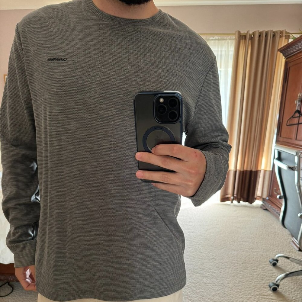 Calvin Klein Long Sleeve Gray T-Shirt